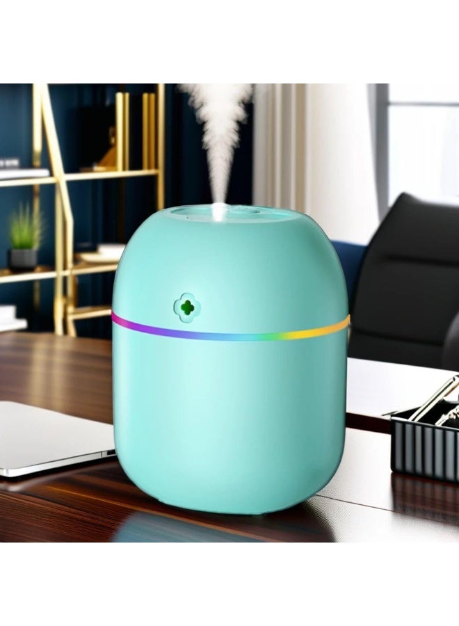 فواحة عطرية كهربائية للمنزل زيت باضاءة LED بـ7 الوان الوان متنوعة موزع روائح زيوت عطرية بالموجات فوق الصوتية لليوجا والمكتب وغرفة النوم وغرفة الأطفال - Image 1